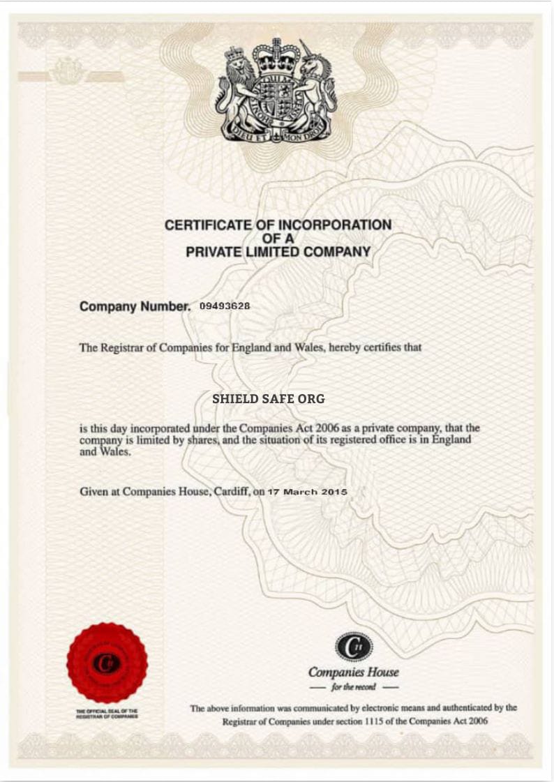 shield-safe.org  certificate